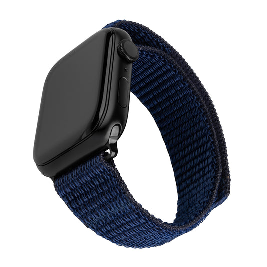 Correa Fixed Nylon Sporty para Apple Watch 49mm / 46mm / 45mm / 44mm / 42mm Series, Azul Oscuro