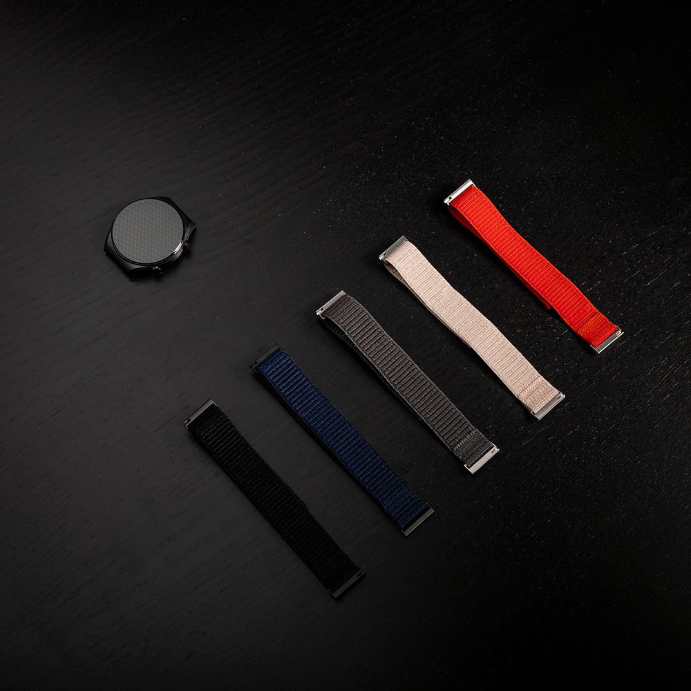 Correa Fixed Nylon Sporty para Huawei Watch / Xiaomi Watch Series, 22mm, Gris Oscuro