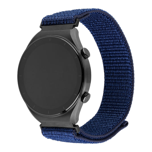 Correa Fixed Nylon Sporty para Samsung Galaxy Watch / Huawei Watch Series, 20mm, Azul Oscuro