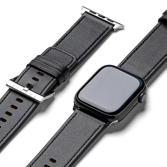 Correa Ringke Leather One para Apple Watch 49mm / 46mm / 45mm / 44mm / 42mm Series, Negra