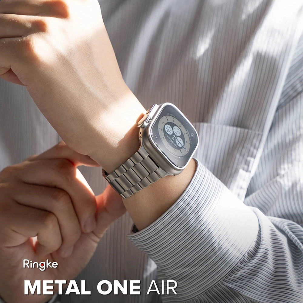 Correa Ringke Metal One Air para Apple Watch 49mm / 46mm / 45mm / 44mm Series, Plateada