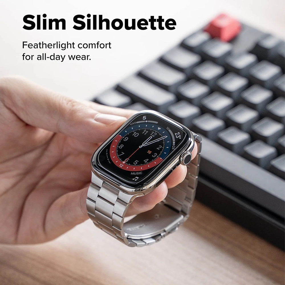 Correa Ringke Metal One Air para Apple Watch 49mm / 46mm / 45mm / 44mm Series, Plateada