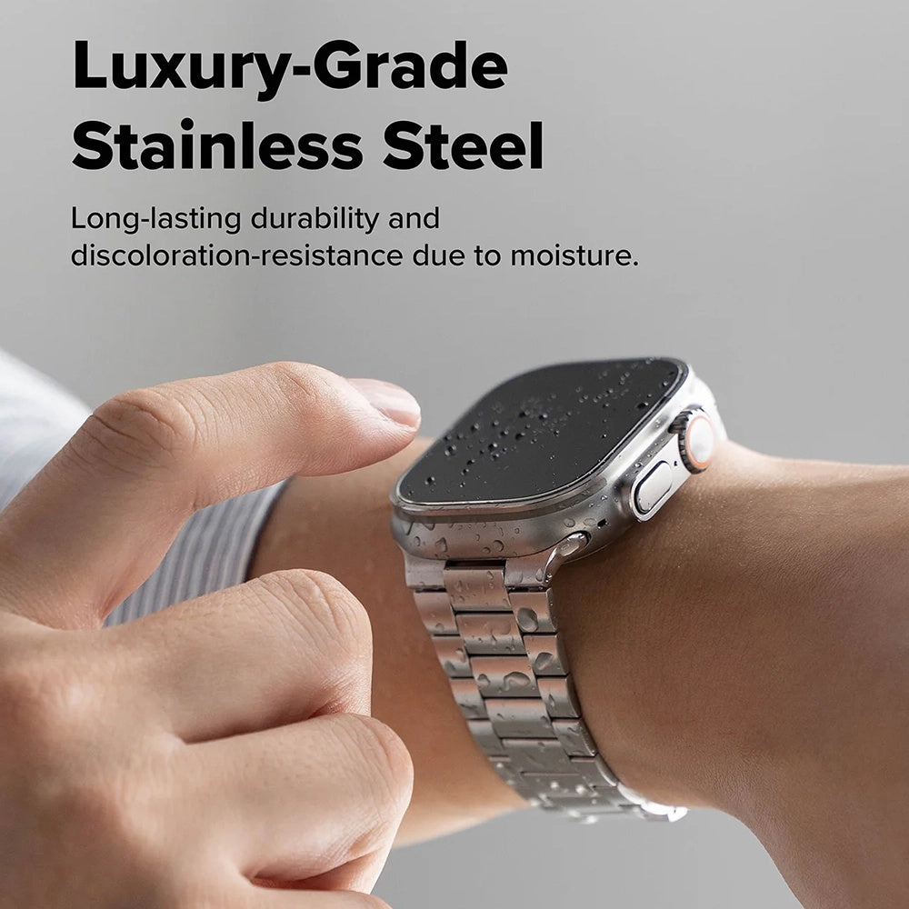 Correa Ringke Metal One Air para Apple Watch 49mm / 46mm / 45mm / 44mm Series, Plateada