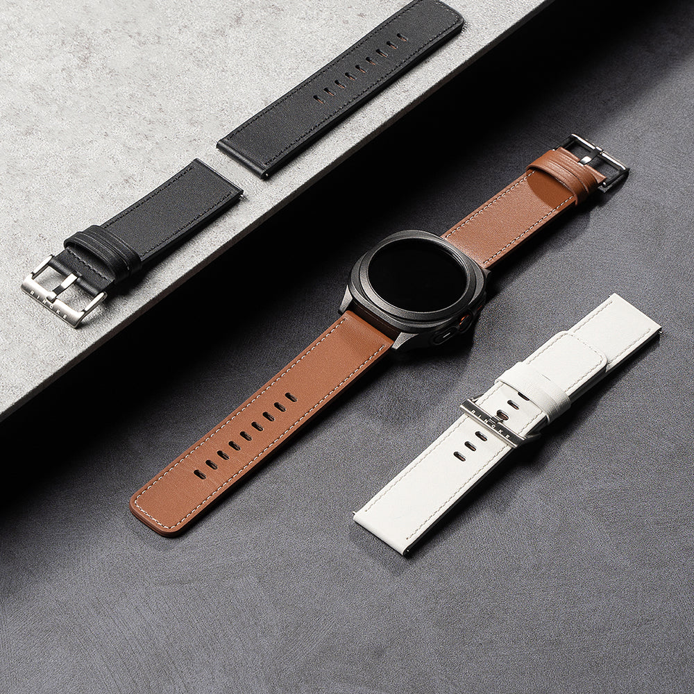 Correa Ringke One Basic Bold para Fossil Watch / Mobvoi Watch / Suunto Watch Series, 24mm, Blanca