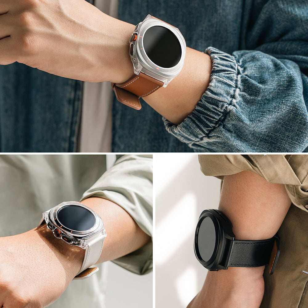 Correa Ringke One Basic Bold para Fossil Watch / Mobvoi Watch / Suunto Watch Series, 24mm, Marrón.