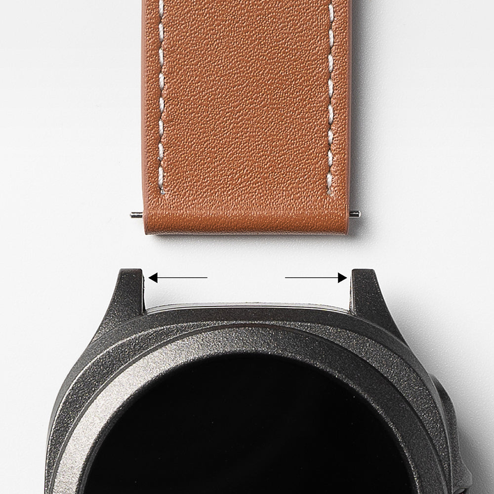 Correa Ringke One Basic Bold para Fossil Watch / Mobvoi Watch / Suunto Watch Series, 24mm, Negra.
