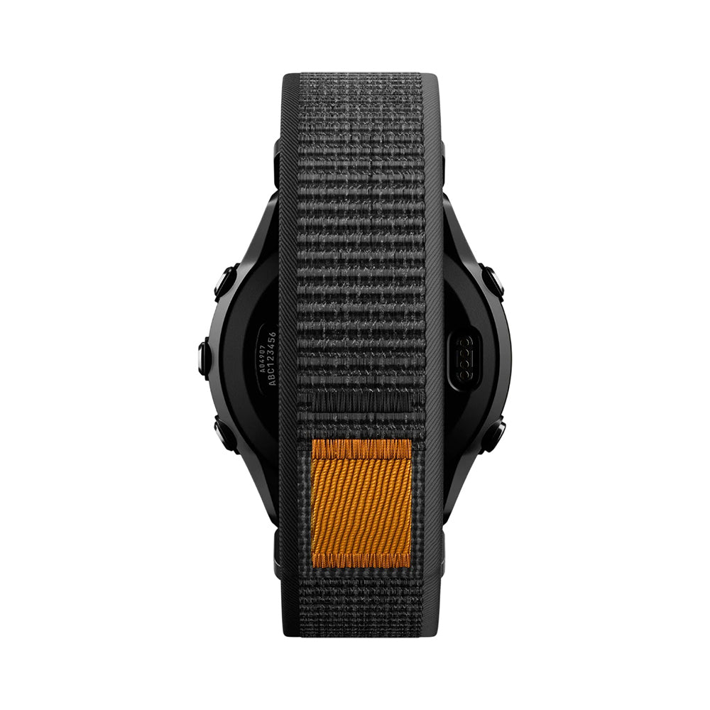 Correa Spigen Athlex Air para Garmin Watch Fenix / Forerunner / Approach Series, 22mm, Negra Naranja AMP11426