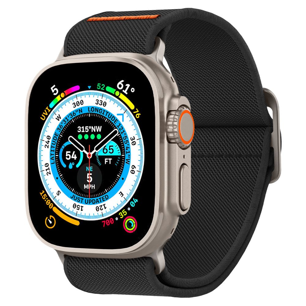 Correa Spigen Fit Lite Ultra para Apple Watch 49mm / 46mm / 45mm / 44mm / 42mm Series, Negra AMP05983