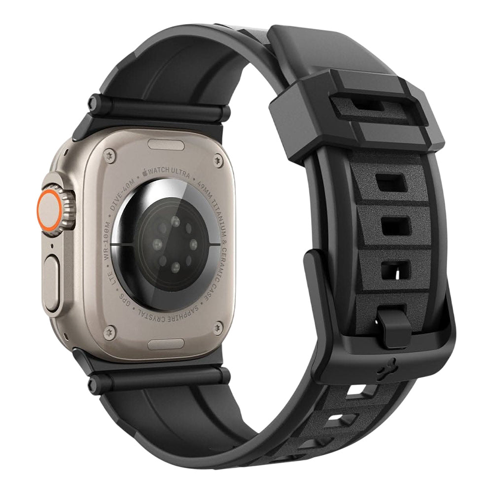 Spigen Rugged Band for Apple Watch 49mm / 46mm / 45mm / 44mm Series, Black AMP07105