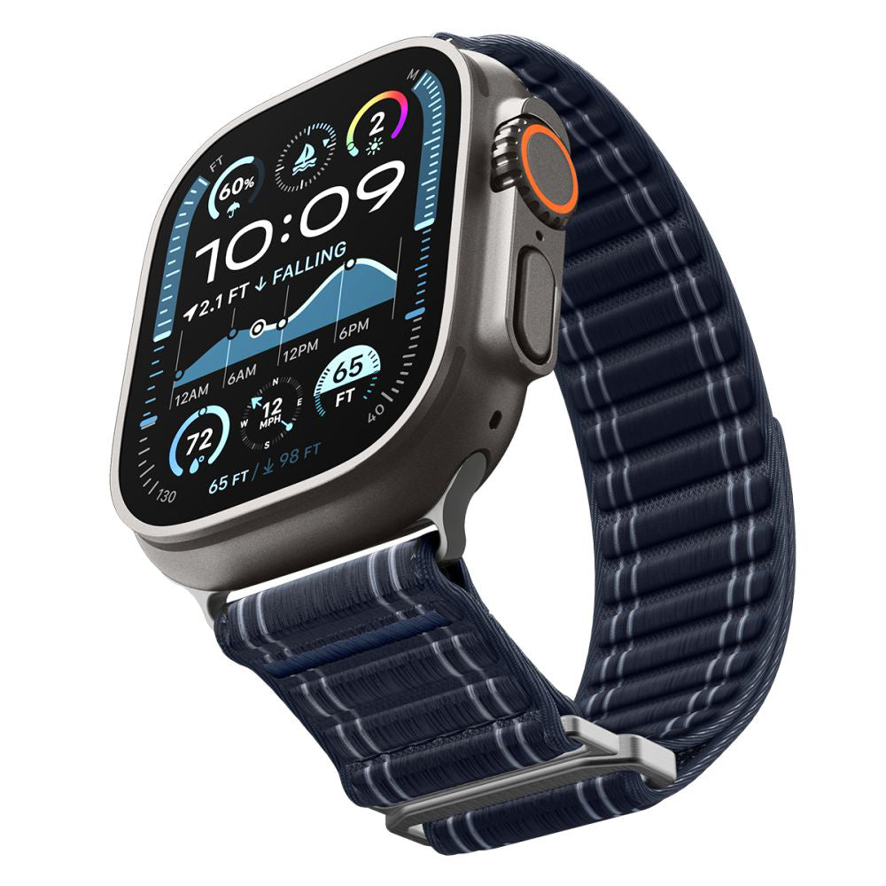 Correa Spigen WBF0 para Apple Watch Series 49mm / 46mm / 45mm / 44mm, Azul Marino AMP10143