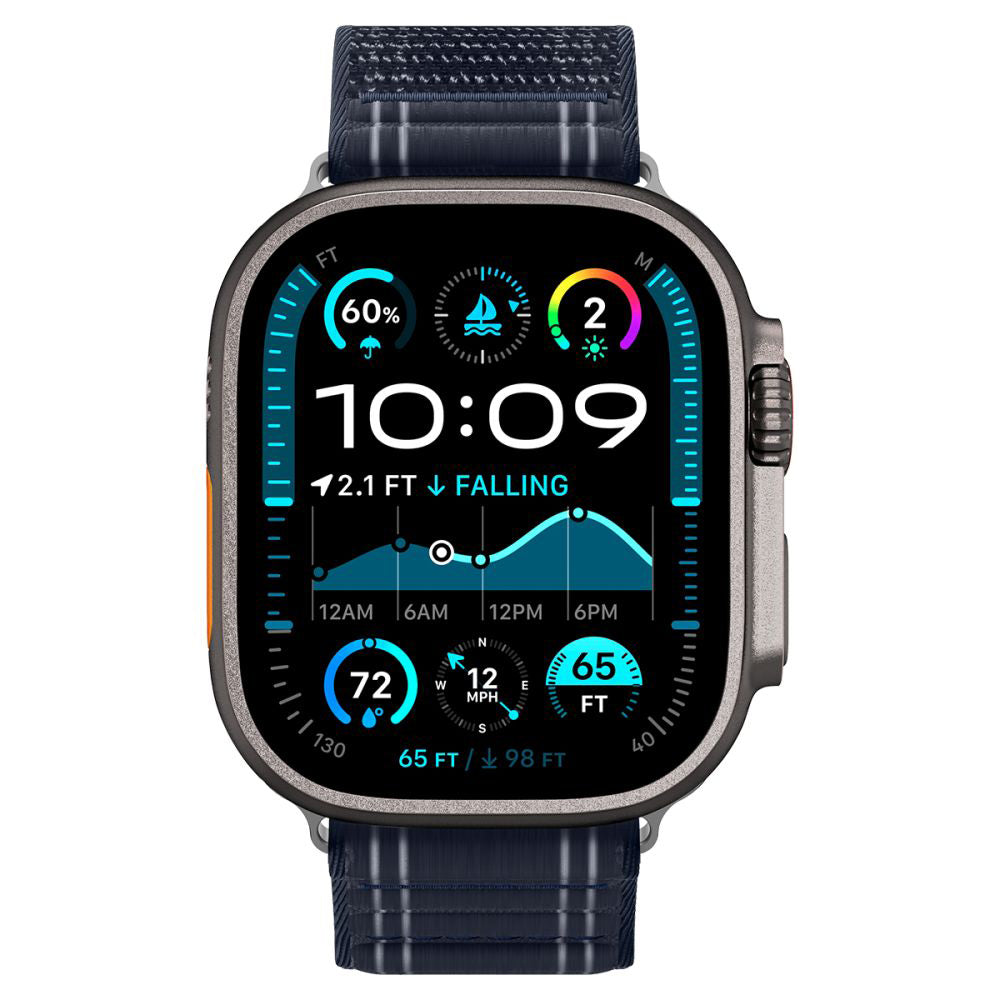 Correa Spigen WBF0 para Apple Watch Series 49mm / 46mm / 45mm / 44mm, Azul Marino AMP10143