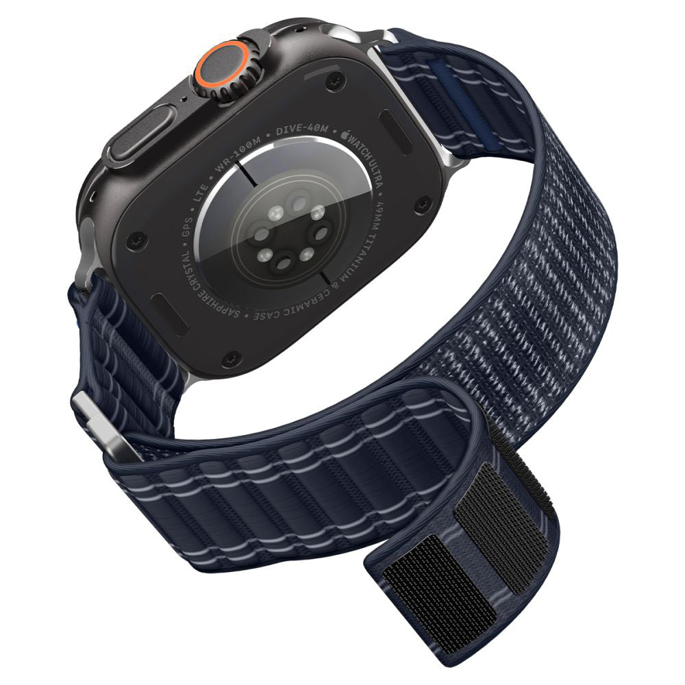 Correa Spigen WBF0 para Apple Watch Series 49mm / 46mm / 45mm / 44mm, Azul Marino AMP10143