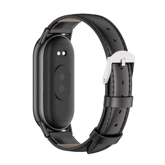Tech-Protect Leatherfit Correa para Xiaomi Smart Band 8/9, Negro