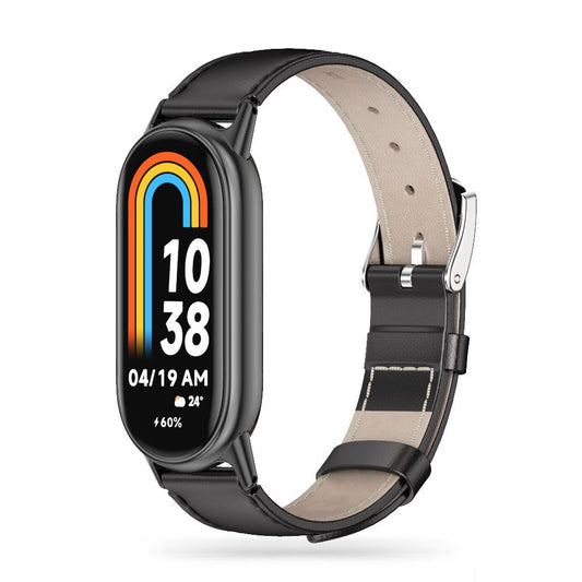 Tech-Protect Leatherfit Correa para Xiaomi Smart Band 8/9, Negro