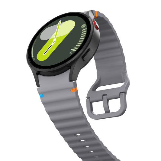 Correa deportiva de silicona Tech-Protect para Samsung Galaxy Watch7 / Watch FE / Watch6 / Watch5 / Watch4 Series, Gris