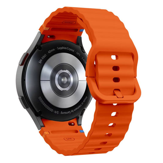 Correa deportiva de silicona Tech-Protect para Samsung Galaxy Watch7 / Watch FE / Watch6 / Watch5 / Watch4 Series, naranja