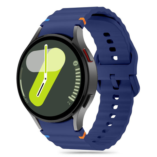 Correa deportiva de silicona Tech-Protect para Samsung Galaxy Watch7 / Watch FE / Watch6 / Watch5 / Watch4 Series, azul marino