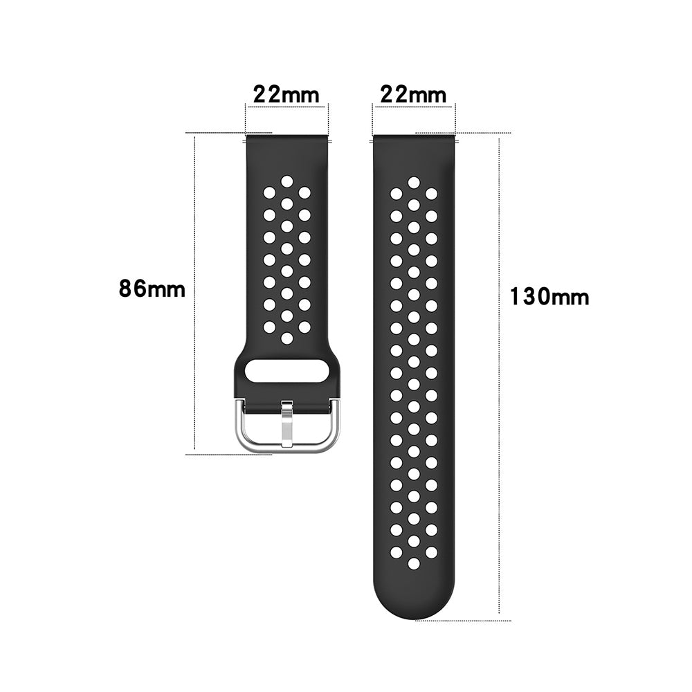 Correa Techsuit W004 para Samsung Galaxy Watch / Huawei Watch Series, 22mm, Azul Oscuro