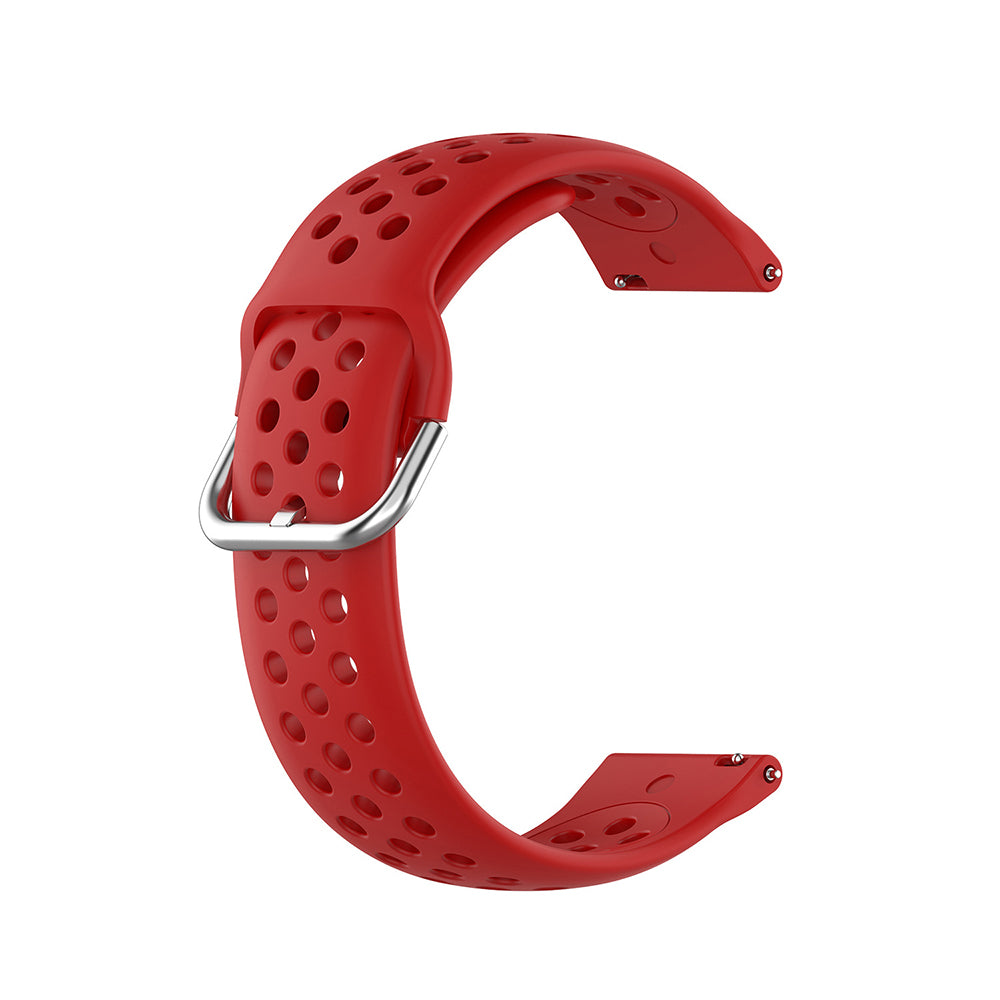 Correa Techsuit W004 para Samsung Galaxy Watch / Huawei Watch Series, 22mm, Roja.