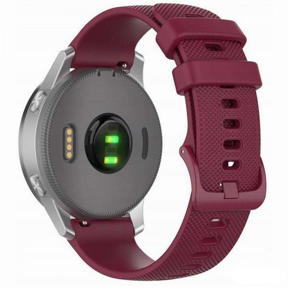 Correa Techsuit W006 para Samsung Galaxy Watch / Huawei Watch Series, 20mm, Borgoña