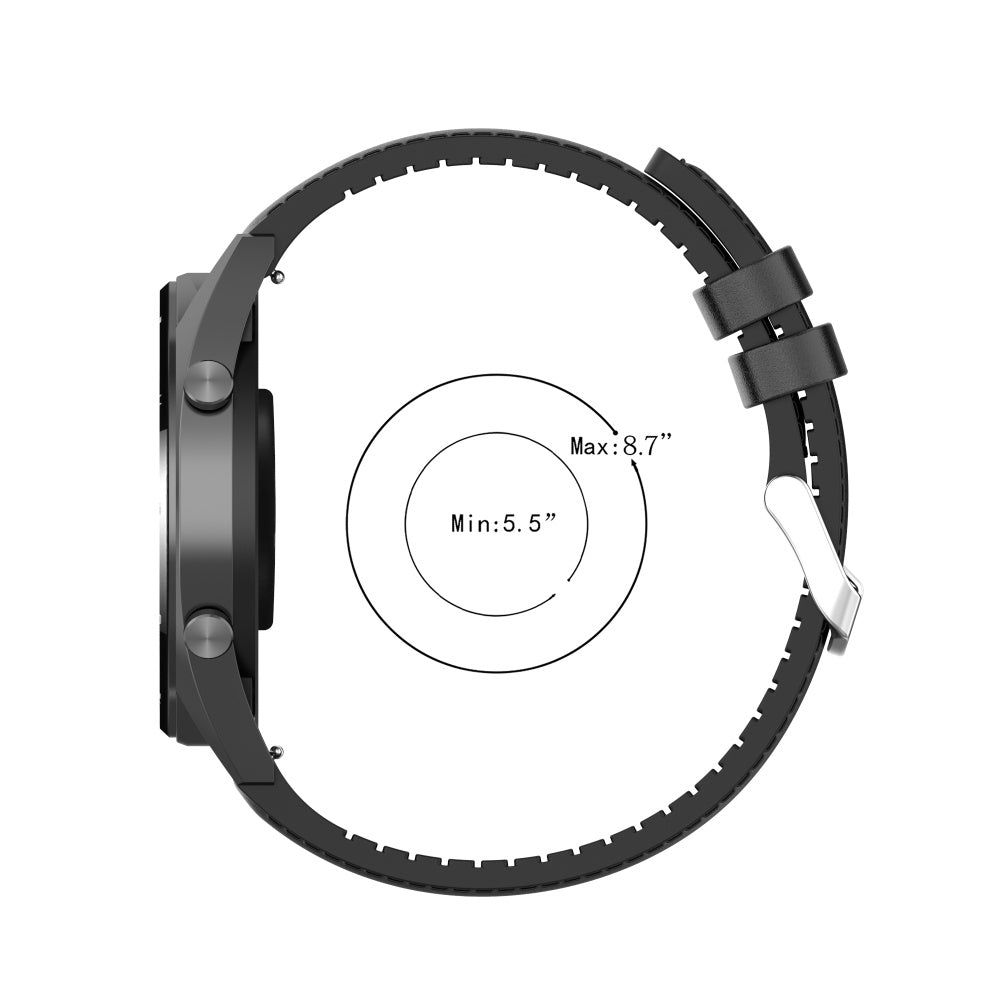 Correa Techsuit W007 para Samsung Galaxy Watch / Huawei Watch Series, 20mm, Negra.