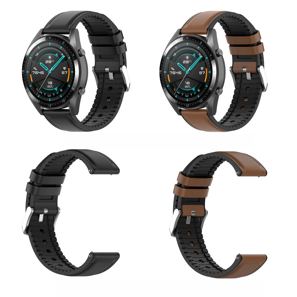 Correa Techsuit W007 para Samsung Galaxy Watch / Huawei Watch Series, 20mm, Negra.