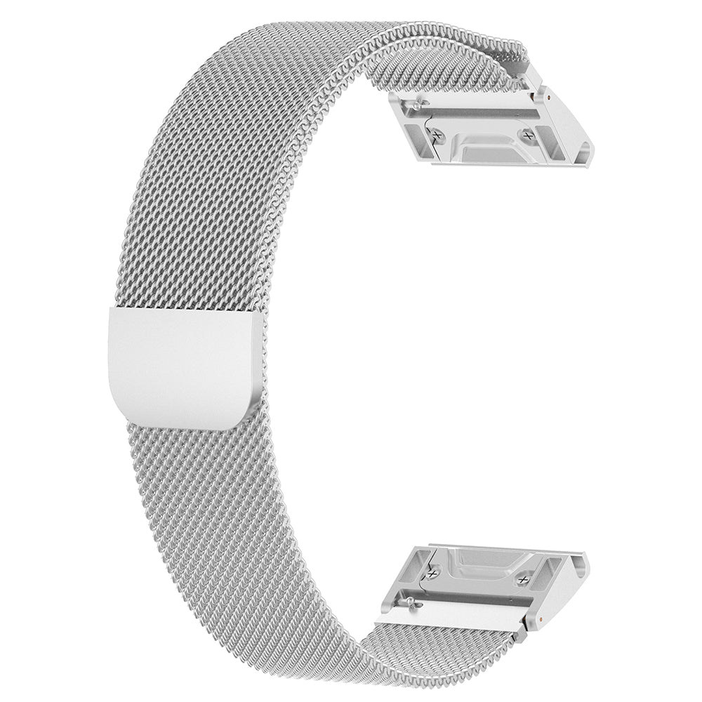 Correa Techsuit W009 para Garmin Watch Fenix Series, 26mm, Plateada