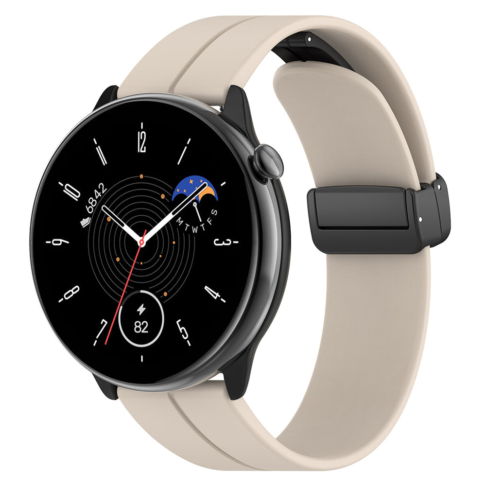 Correa Techsuit W011 para Huawei Watch / Garmin Watch Series, 18mm, Beige