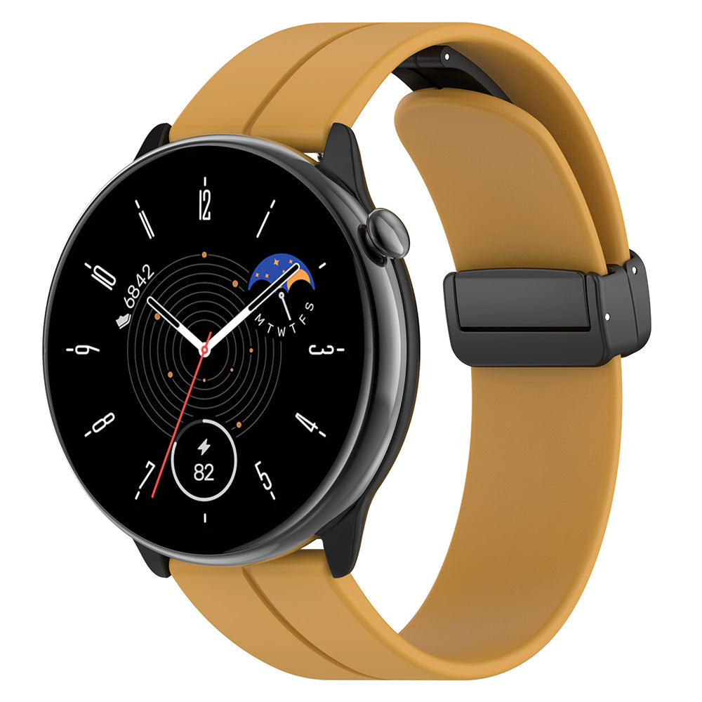 Correa Techsuit W011 para Huawei Watch / Garmin Watch Series, 18mm, Amarilla