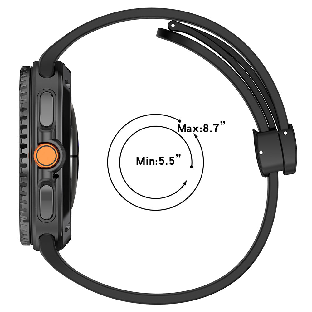 Correa Techsuit W011 para Samsung Galaxy Watch 8 Classic / Watch8 44mm / Watch 8 40mm, Gris.