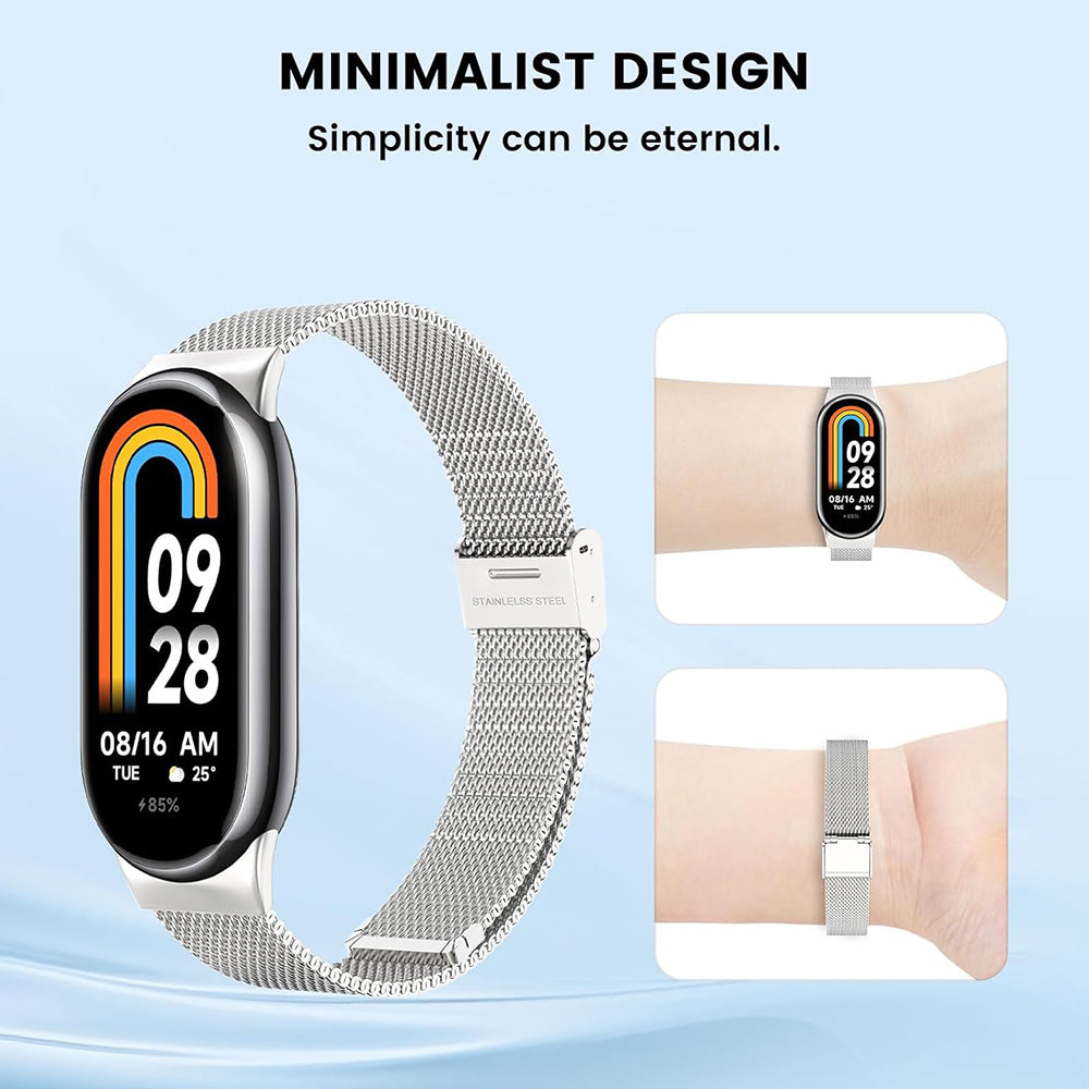 Techsuit W022 Strap for Xiaomi Smart Band 9 / 8, 15mm, Gold