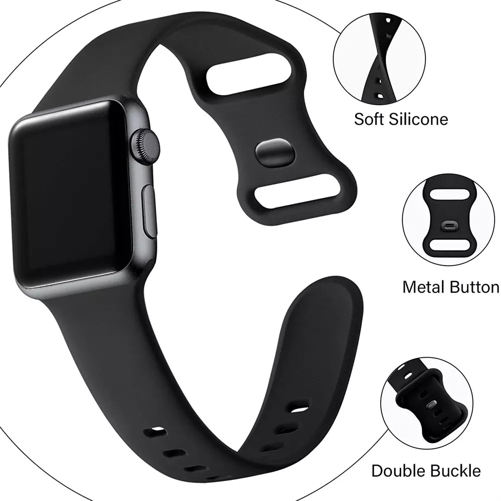 Correa Techsuit W031 para Apple Watch 49mm / 46mm / 45mm / 44mm / 42mm Series, Gris