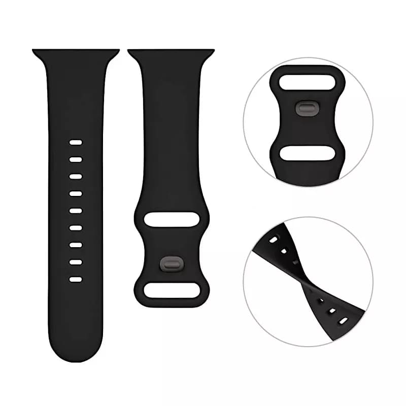 Correa Techsuit W031 para Apple Watch 49mm / 46mm / 45mm / 44mm / 42mm Series, Rosa Claro