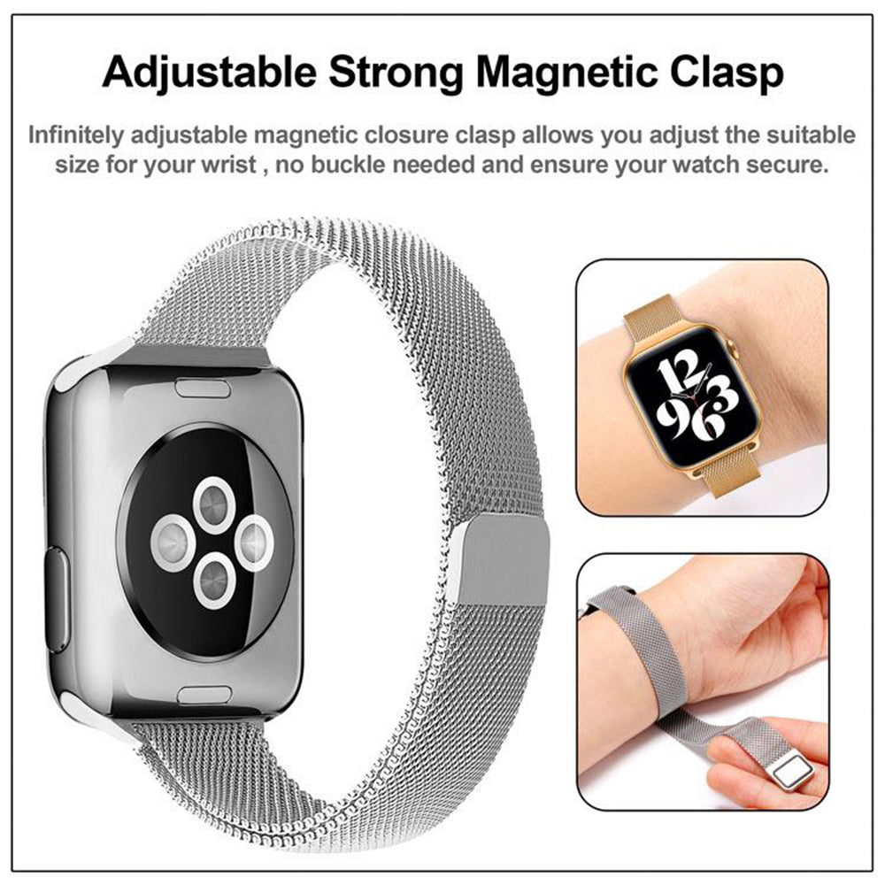 Correa Techsuit W034 para Apple Watch 42mm / 41mm / 40mm / 38mm Series, Oro oscuro