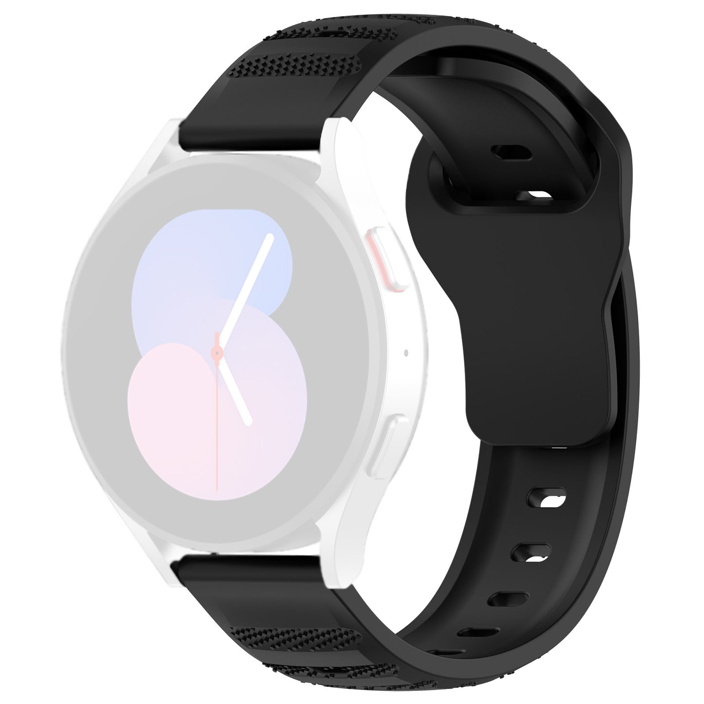 Correa Techsuit W050 para Huawei Watch / Xiaomi Watch Series, 22mm, Negra.