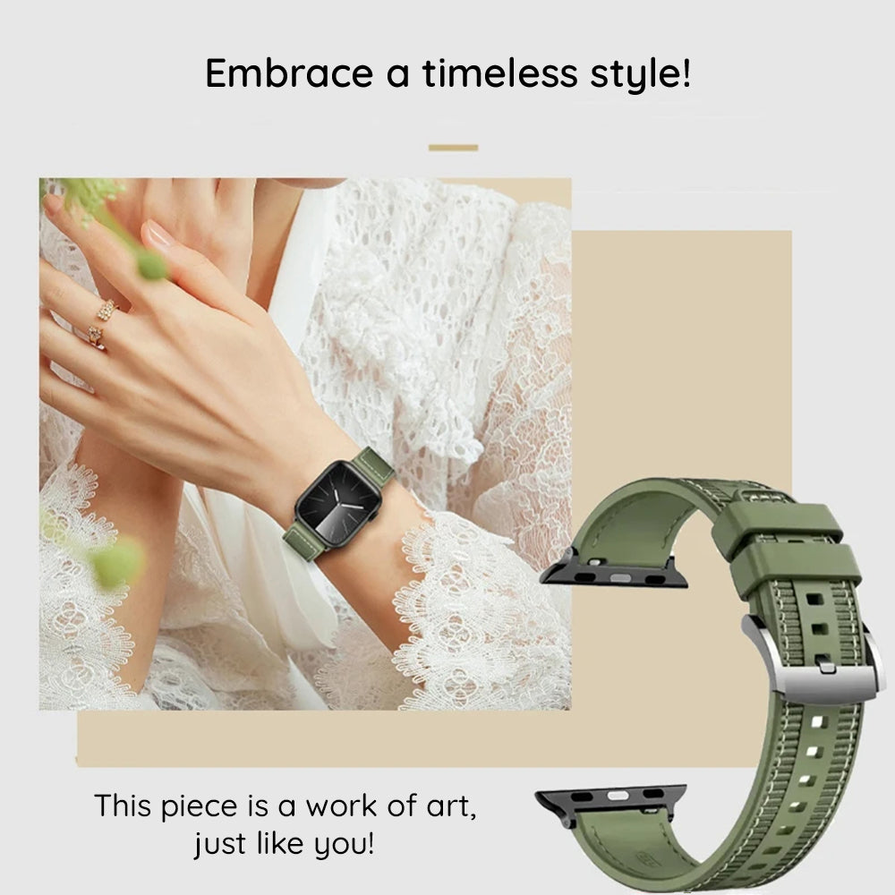 Techsuit W051 Strap for Apple Watch 49mm / 46mm / 45mm / 44mm / 42mm Series, Dark Blue