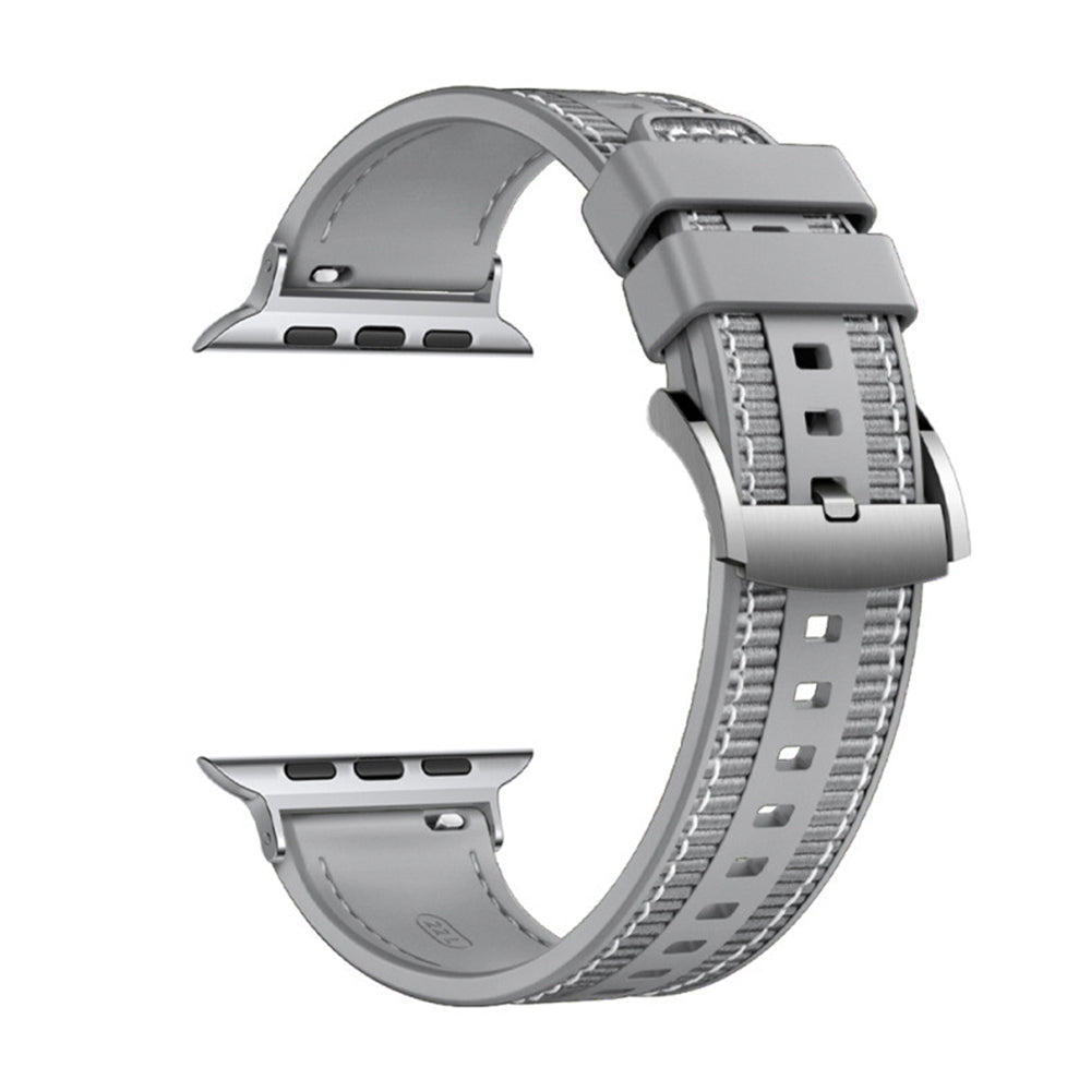 Correa Techsuit W051 para Apple Watch 49mm / 46mm / 45mm / 44mm / 42mm Series, Gris