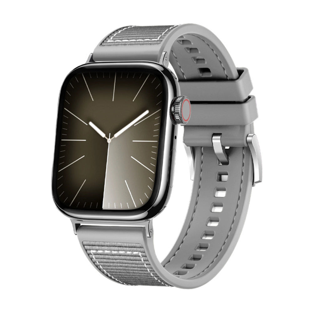 Correa Techsuit W051 para Apple Watch 49mm / 46mm / 45mm / 44mm / 42mm Series, Gris