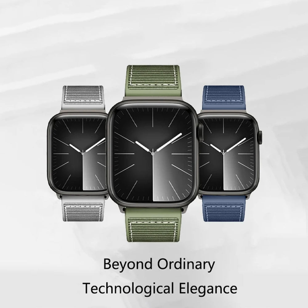 Techsuit W051 Strap for Apple Watch 49mm / 46mm / 45mm / 44mm / 42mm Series, Green