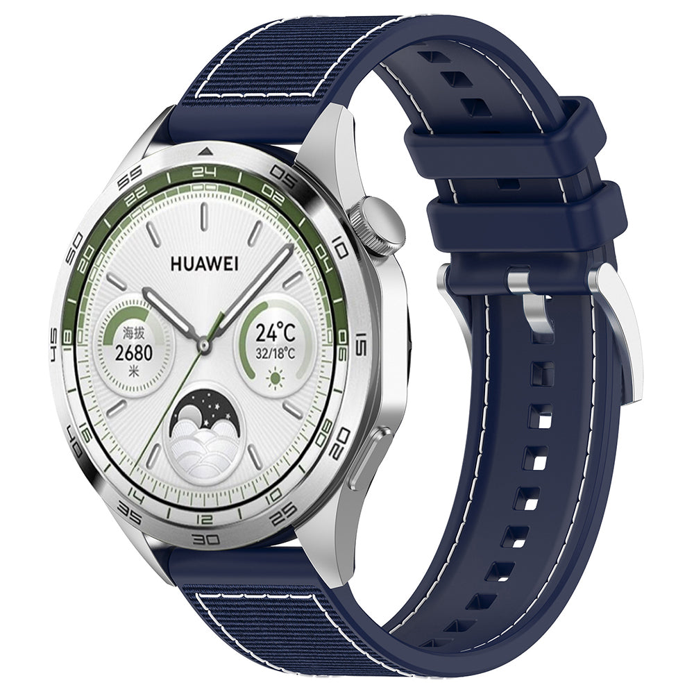 Correa Techsuit W051 para Huawei Watch / Xiaomi Watch Series, 22mm, Azul Oscuro