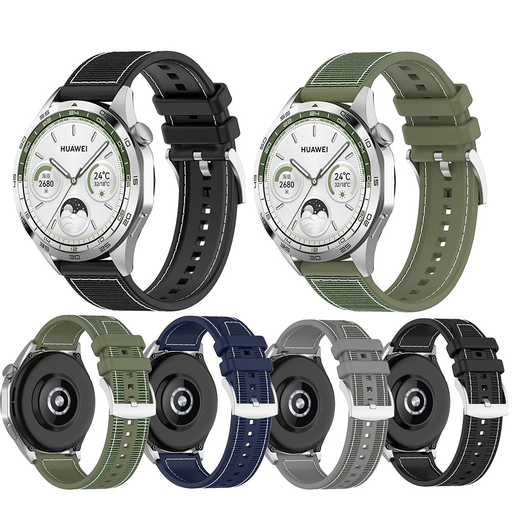 Correa Techsuit W051 para Huawei Watch / Xiaomi Watch Series, 22mm, Azul Oscuro