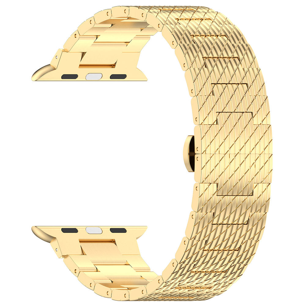 Correa Techsuit W052 para Apple Watch 42mm / 41mm / 40mm / 38mm Series, Dorada