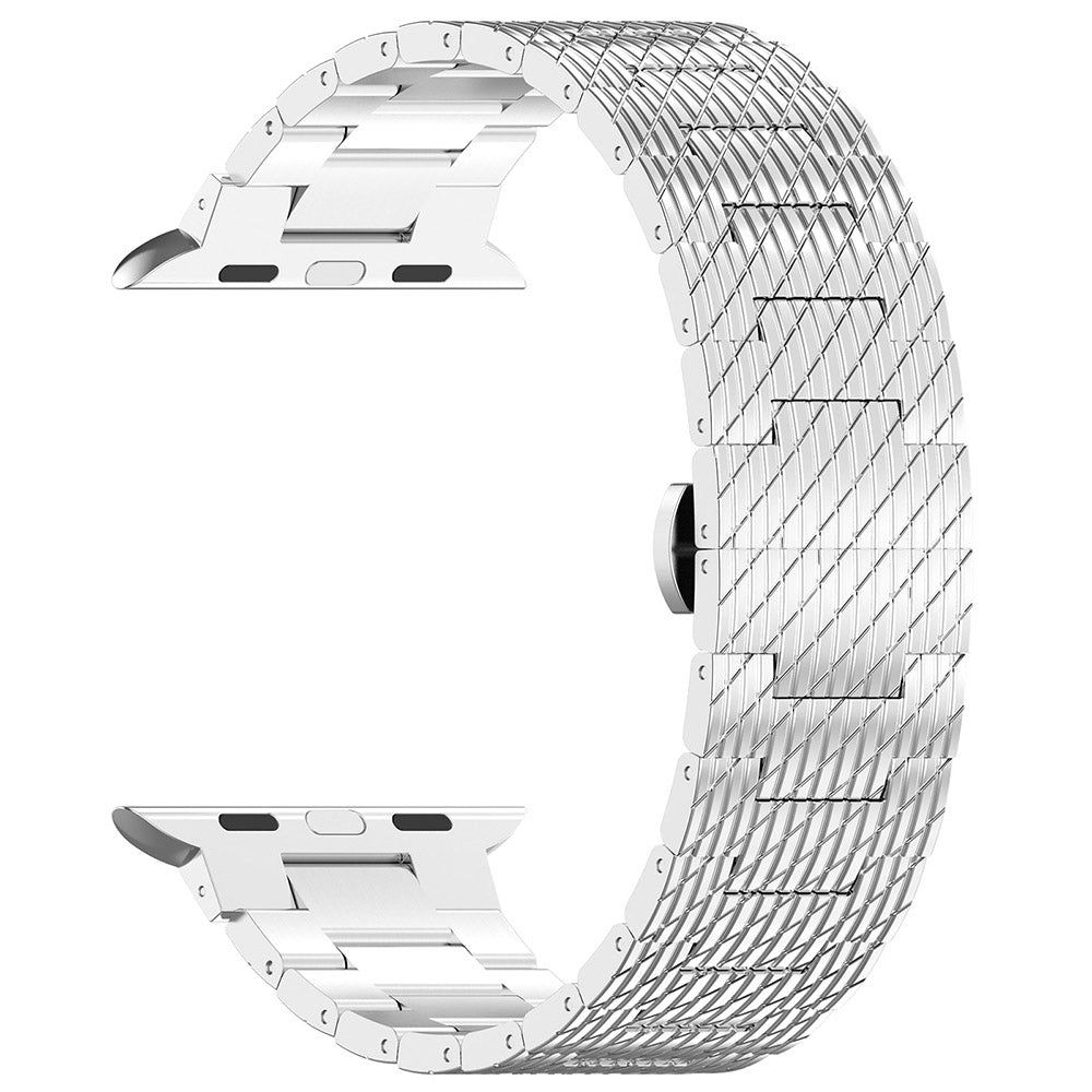 Correa Techsuit W052 para Apple Watch 49mm / 46mm / 45mm / 44mm / 42mm Series, Plateada