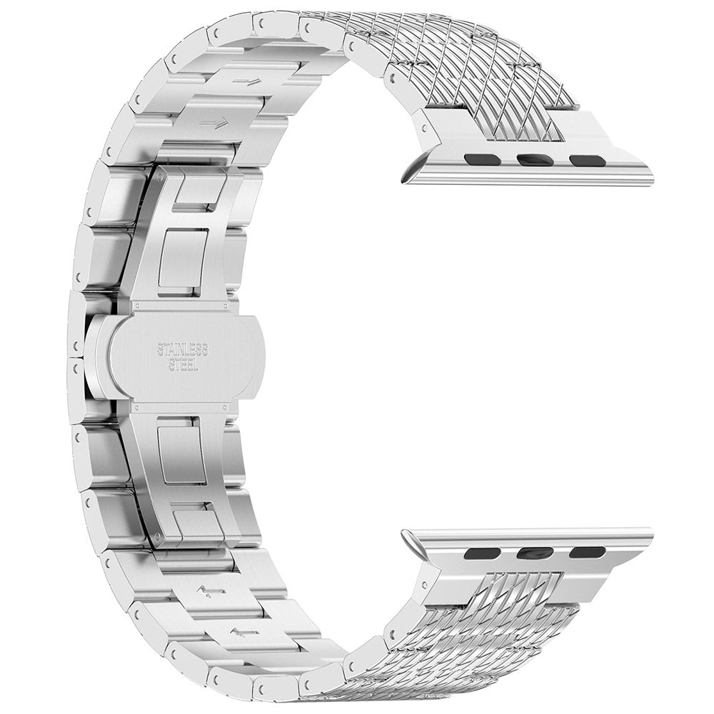 Correa Techsuit W052 para Apple Watch 49mm / 46mm / 45mm / 44mm / 42mm Series, Plateada