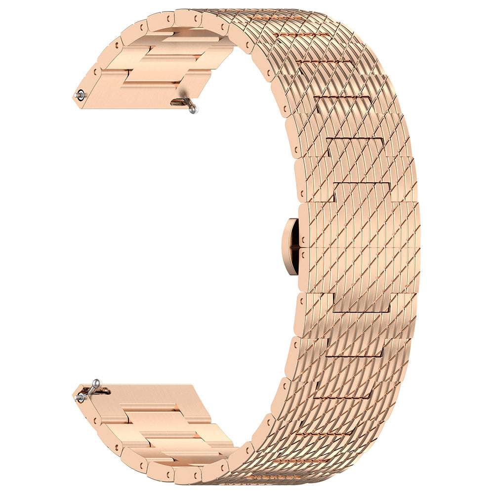 Correa Techsuit W052 para Samsung Galaxy Watch / Huawei Watch Series, 20mm, Rosa Dorado