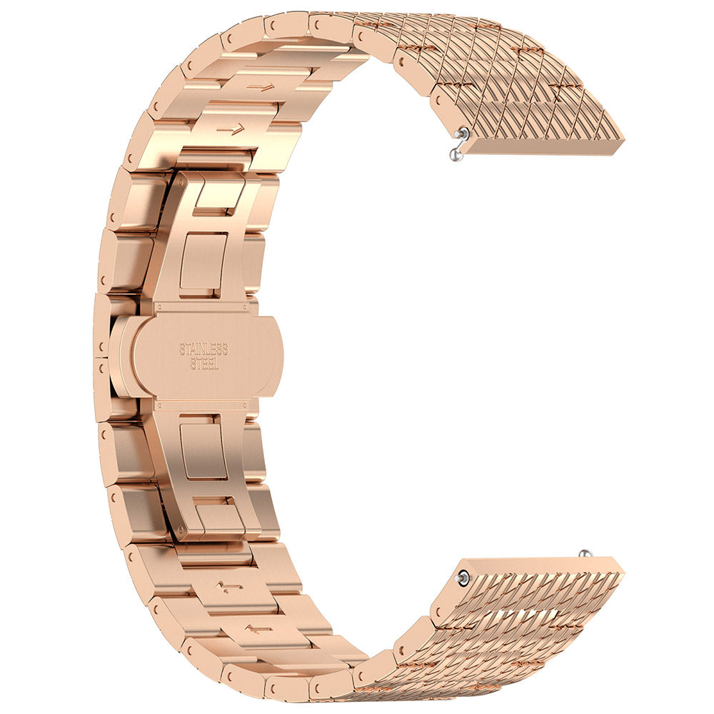 Correa Techsuit W052 para Samsung Galaxy Watch / Huawei Watch Series, 20mm, Rosa Dorado