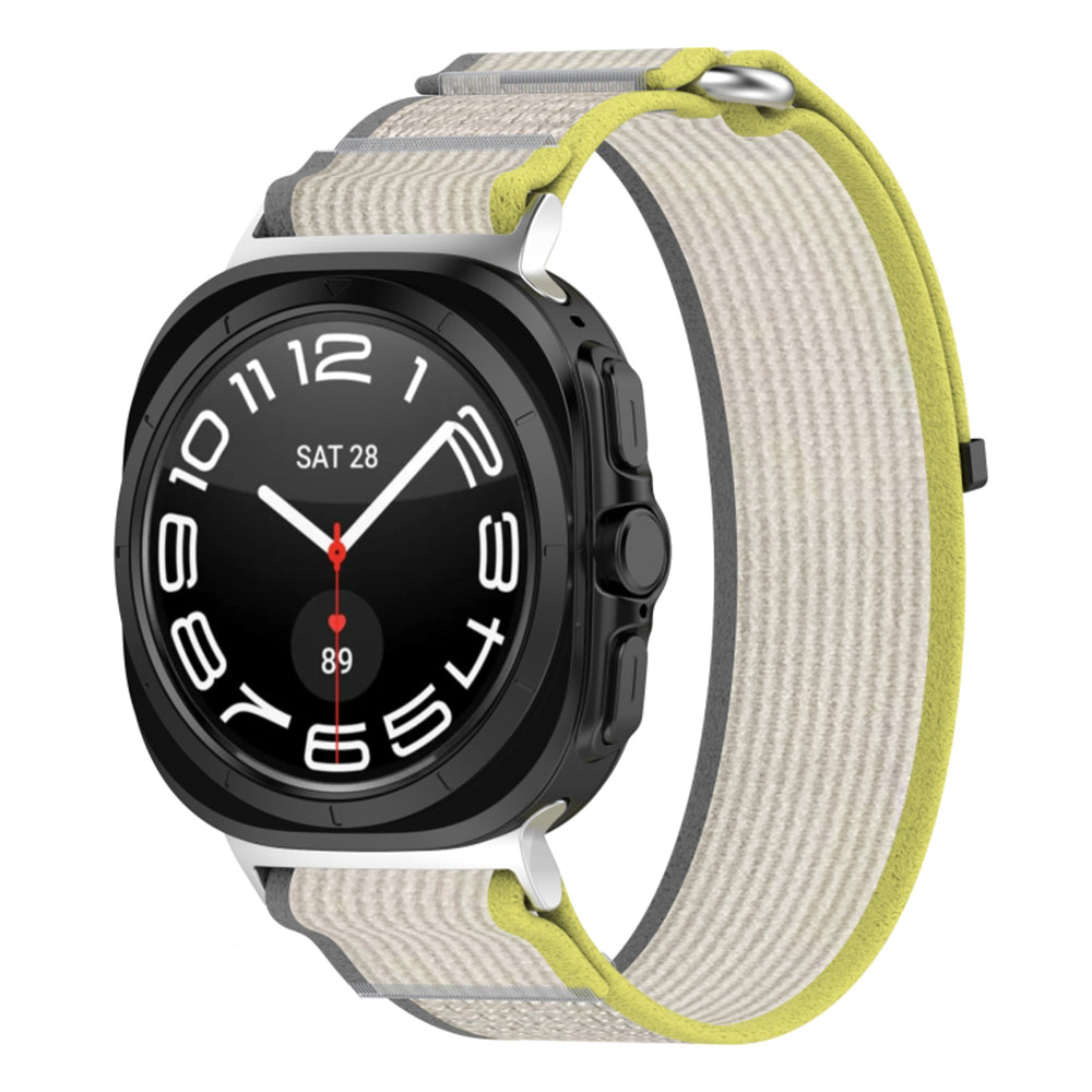 Correa Techsuit W054 para Samsung Galaxy Watch Ultra, Amarillo Gris