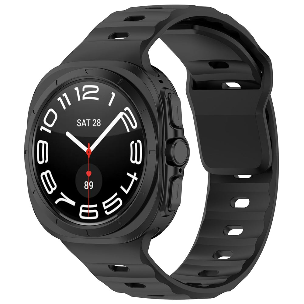 Correa Techsuit W055 para Samsung Galaxy Watch Ultra, Negra