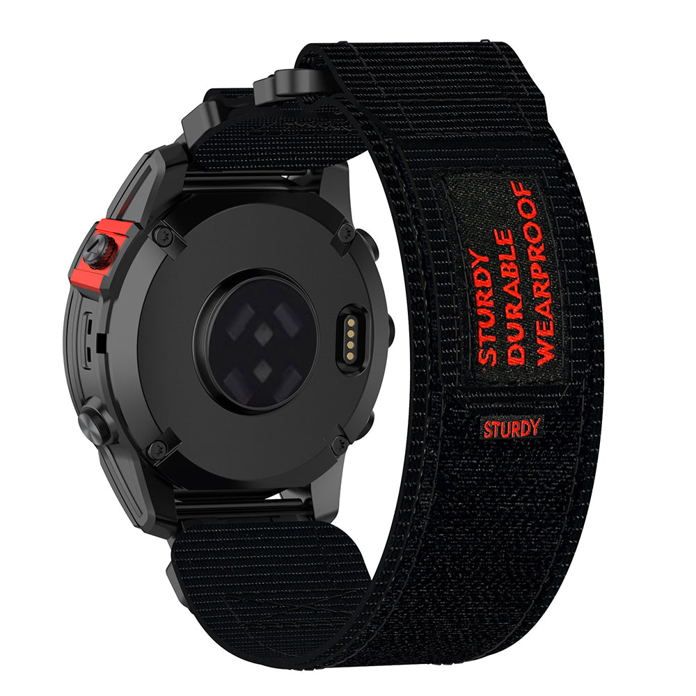 Correa Techsuit W057 para Garmin Watch Fenix Series, 26mm, Negra