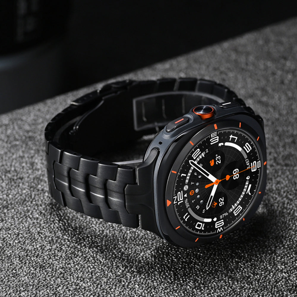 Correa Techsuit W063 para Samsung Galaxy Watch Ultra, Plateada